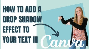 How to add a Drop shadow effect to your text in Canva #canva #createoncanva #canvassador