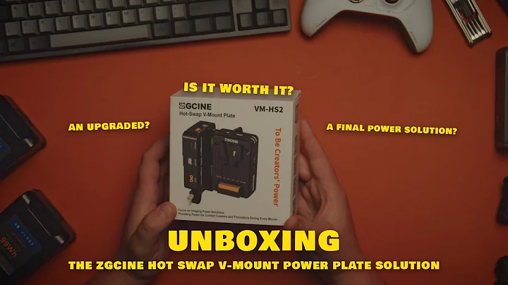 ZGCine Hot Swap V-Mount Power Plate Solution | UNBOXING #vlock #ZGCine