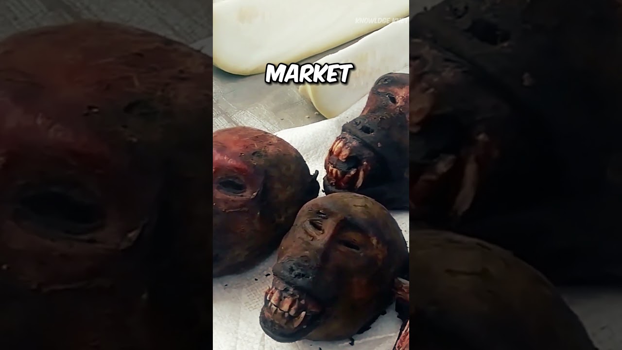 Monkey Meat 🍗 Of Africa...!!!    #shorts #food #strange