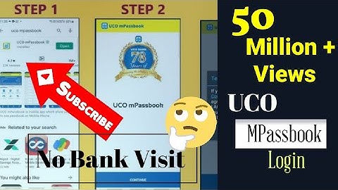 UCO mPASSBOOK Kaise login Karen Mobile Par. or Uco mpassbook kaise Register Karen 2.SALMAN BHAI