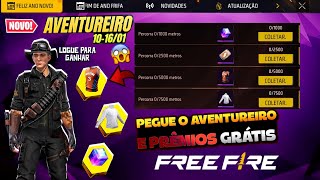FINALMENTE!! AVENTUREIRO BLACK, PEGUE A GOLA BRANCA, DATA DO CUBO MÁGICO DE GRAÇA E MAIS - FREE FIRE