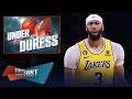 Anthony Davis is Under Duress after scoreless 2nd half in Lakers opener | NBA | FIRST THINGS FIRST