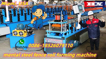 fence post roll forming machine fence making machine Dura fence metal machine fence machine