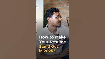🔥How to Make Your Resume Stand Out in 2025 ? #shorts #simplilearn