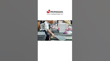 RONGDA Semi automatic gluing machine PU leather notebook making