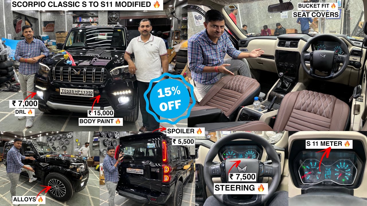 Base to Top Scorpio classic S modified to S11✅scorpio ✅Scorpio classic s rear wiper✅