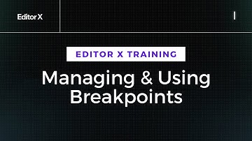 How To Manage and Use Breakpoints in Editor X | Wix Editor X Tutorial