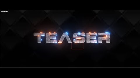 Cinematic Title Animation-using after effect -After Effect --