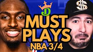 NBA DFS Wednesday 3/4 (DraftKings NBA MUST PLAYS) | NBA DFS Picks