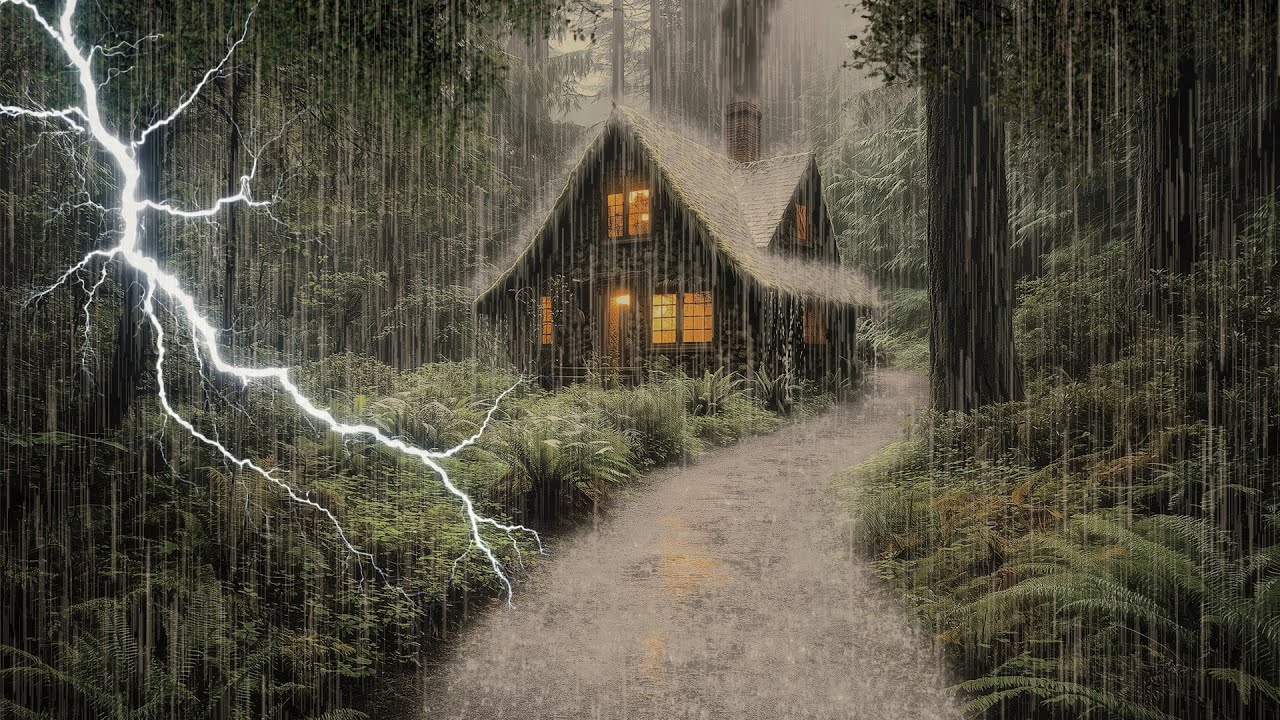 Heavy Rain And Thunder Sounds - Deep Sleep | Thunderstorm For Sleeping ...