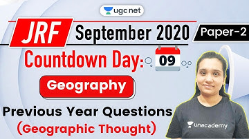 UGC NET Paper 2 Crash Course | Geography by Kritika Pareek | Previous Year Questions