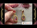 Simple Elegance earrings tutorial with #BeeBeeCraft | Easy beaded bezel for 10x14 oval