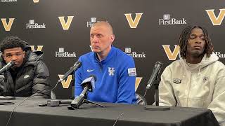 Kentucky coach Mark Pope and players Denzel Aberdeen and Otega Oweh's post-Vandy press conference