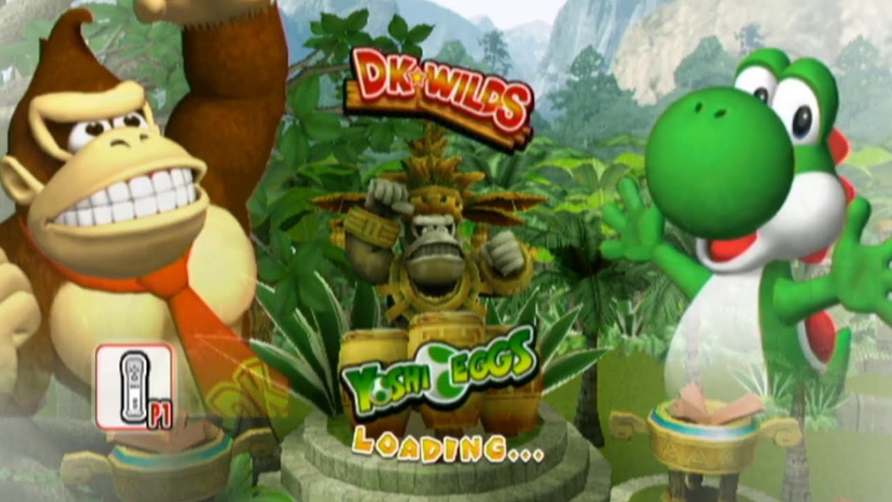 Mario Super Sluggers: DK vs Yoshi (DK Jungle)
