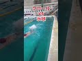 【奮闘】『クロールVS水球』さあ勝つのはどっち⁉︎ #Shorts