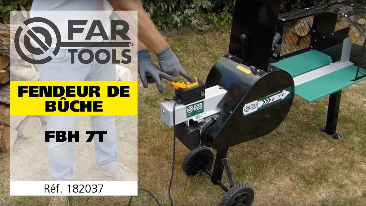 Nouveau Fendeur De Buche Horizontal Rapide 7t Fartools 182037 Youtube