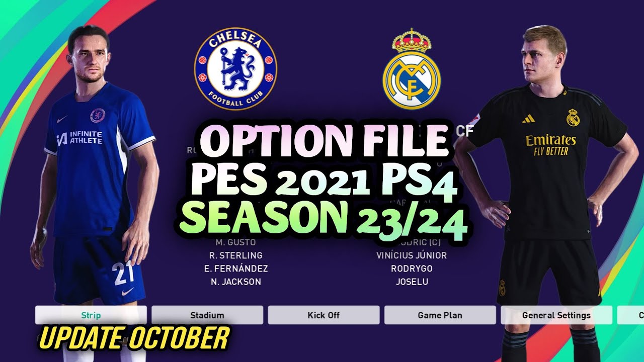 PES 2021 - REVIEW NEXT OPTION FILE PES 2021 SEASON UPDATE 23-24 | PS4 ...