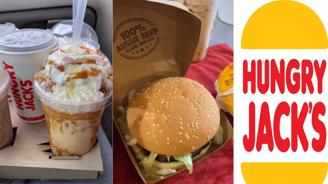 HUNGRY JACK’S CARAMEL FUDGE ICED COFFEEDOUBLE WHOPPERGRILL MASTERS