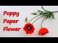 How to make Poppy flower by crepe paper | Góc nhỏ Handmade