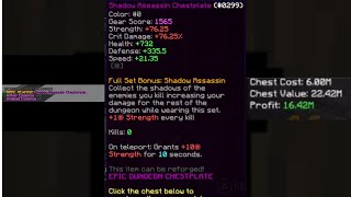 Shadow Assassin Chestplate Drop | Hypixel Skyblock