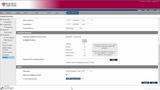 Administration Tab - Nero Global Training Series