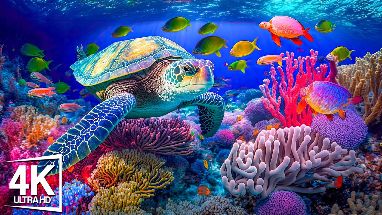 11 HOURS of 4K Underwater Wonders + Relaxing Music The Best 4K Sea
