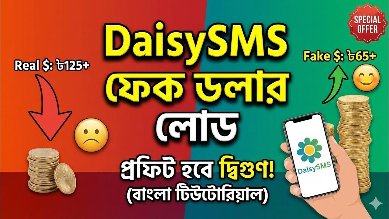 How to Load Daisy SMS Fake Dollar for US Number Verification 