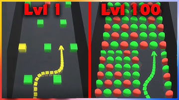 Color Snake 3D - Gameplay Walkthrough - Levels 1-100