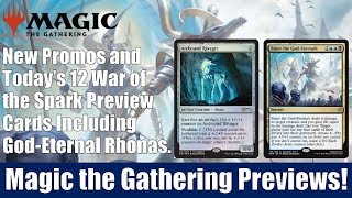 MTG War of the Spark Previews: 12 Cards Including God-Eternal Rhonas and God-Eternal Bontu
