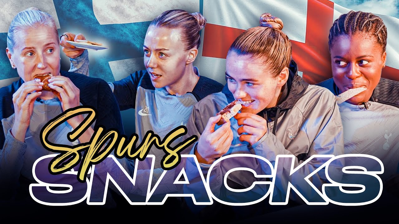 SPURS SNACKS - FINLAND VS ENGLAND // LIQUORICE OR JAM ROLY POLY? // TOTTENHAM HOTSPUR