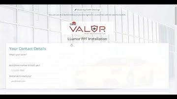 Change Icon Color on the OrbisX Booking Form CRM for Detailers