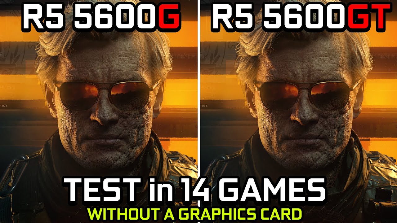 Ryzen 5 5600G vs Ryzen 5 5600GT - Test in 14 Games - YouTube