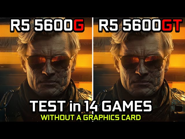 Ryzen 5 5600G vs Ryzen 5 5600GT - Test in 14 Games - YouTube