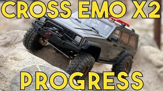 Crawler Canyon Presents: In which the Cross EMO X2 makes progress (mostly)