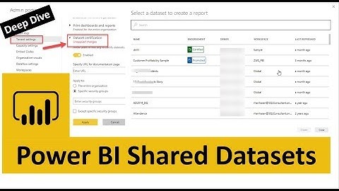 Power BI Shared Datasets | Endorsement | Power BI Certified Datasets Promoted