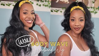 How to: SLAY🔥 a $20🤑 AMAZON Headband Wig |Body-Ody-Ody Wavy Hair |Amazon Finds |the PONPONS