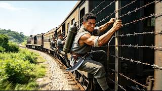 8th Route Army ambushed train tracks. 'Blow it when the train passes!' 500 Japanese soldiers dead.