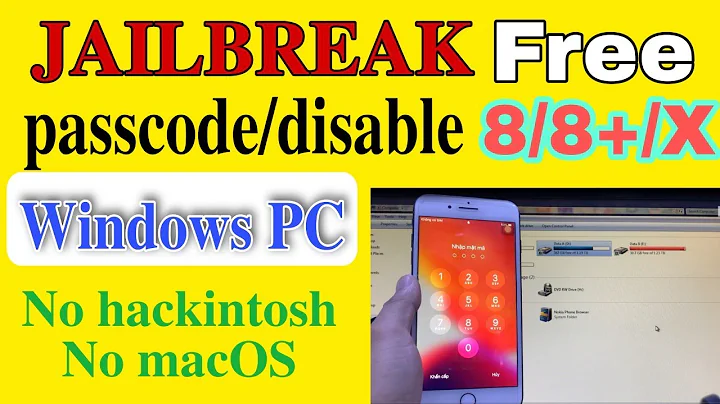 [Windows] Jailbreak iPhone 8/8+/X Passcode/Disabled | With minaUSB 1.1 | fix error -20 | #vienthyhG