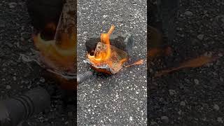 DAY 9 ￼ of burning a Pokémon card every day till we reach 100 sub #viral #series #asmr #shorts #fyp