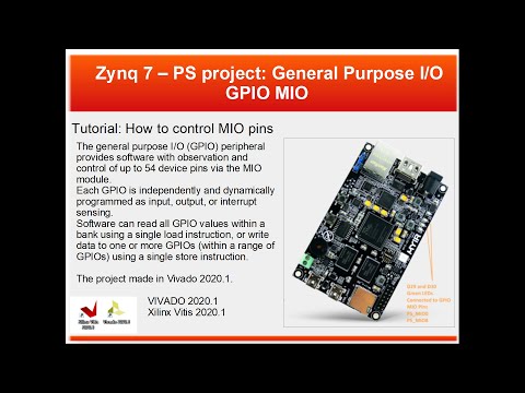 Tutorial: How to make MIO Project. Xilinx Zynq-7010, VIVADO 2020.1, Vitis 2020.1, Z-turn Board, MYiR