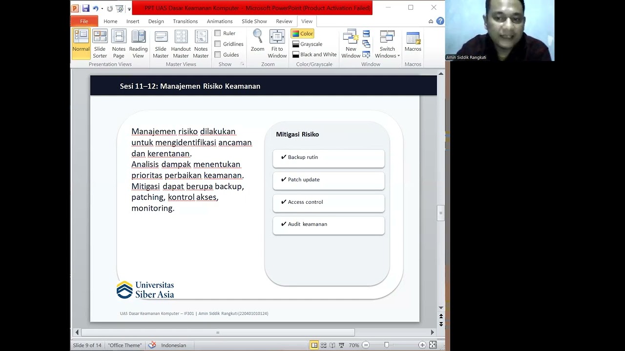 UAS Dasar Keamanan Komputer