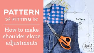 How to Alter the Shoulder Slope of a Sewing Pattern