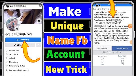 How To Make Unique Name Facebook Account New Trick 2023 |Unique Name Facebook Account Without Proof|