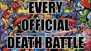 Every DEATH BATTLE! that canonically happened