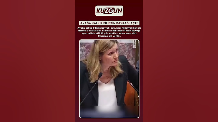 Fransa meclisinde Filistin bayrağı açan milletvekili 15 gün uzaklaştırma cezası aldı.