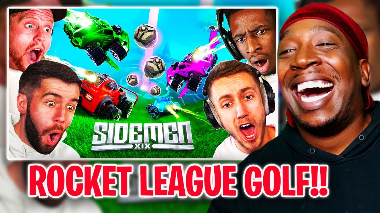 Reaction To SIDEMEN ROCKET LEAGUE BUT ITS GOLF golf
