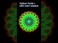 Python Turtle Amazing Flower Design | Colorful Spiral Animation in Python
