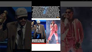 #badbunny Crowned “#latin Artist of the 21st Century” at Billboard Latin Music Awards👑🔥#shorts#viral