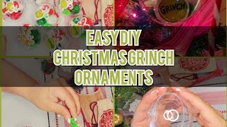 Easy DIY Christmas Grinch Ornaments ✨️ (Must see)(AMAZING SUPER EASY ORNAMENTS)