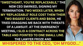 The New CEO Called Me Replaceable, Then My 'Replaceable' Role Make Them Lost Everything